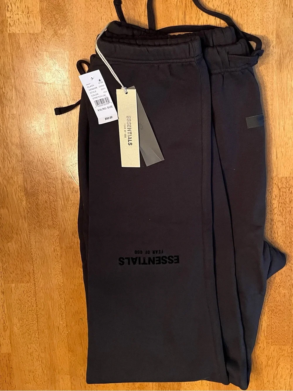 Fear of God ESSENTIALS Men’s Black Sweatpants with Logo
